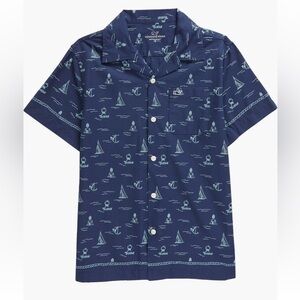 Vineyard Vines Kids' Navy Blue Nautical Shirt size 4T